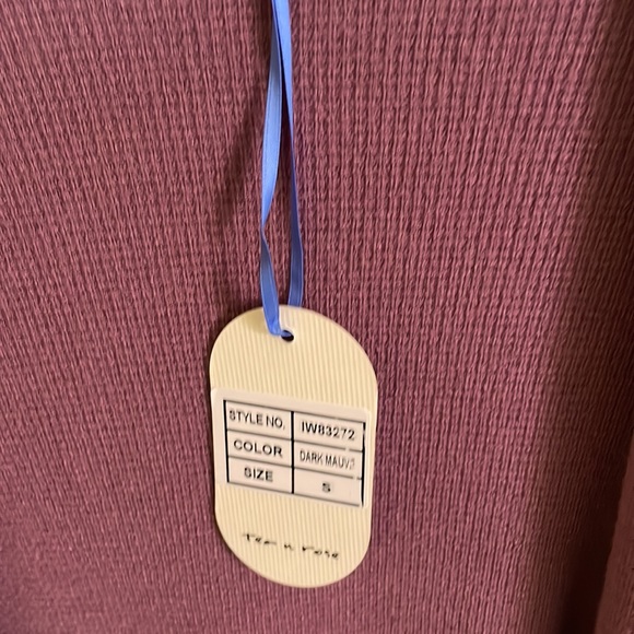 Tea n rose cardigan in deep mauve never worn new w/tags - Picture 4 of 4